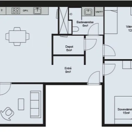 3-br With A Balcony In Orestaden - 146 *